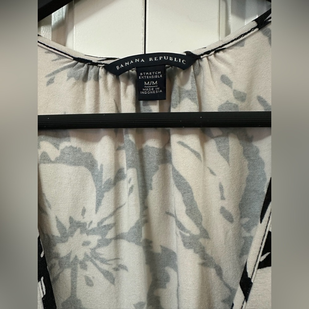 Banana Republic Jersey Stretch Wrap Around Dress | Size M - Picture 2 of 7
